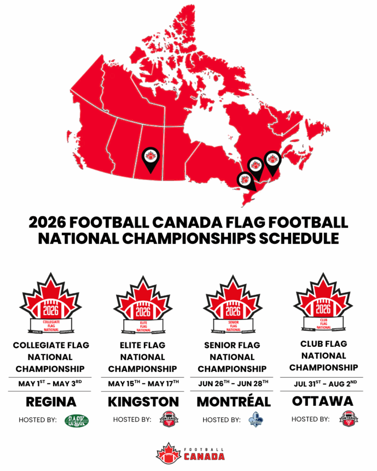 Football Canada Announces 2026 National Flag Football Championship Schedule